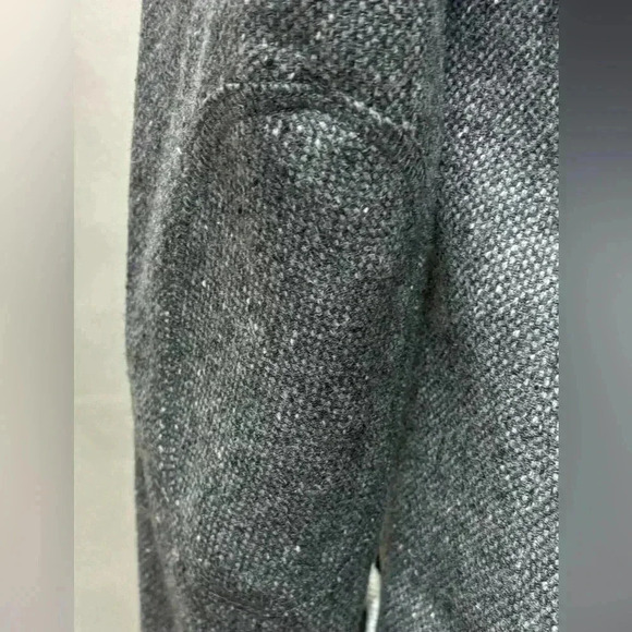 Banana Republic Blazer Women’s Jacket Gray  with White Herringbone Trim size 2 - Picture 5 of 8